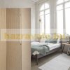 Indoor partition screen 180x180 cm beige rattan effect 4 partition panels 