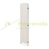 Folding room divider with bamboo rods 180x180x2 cm 4-part white screen