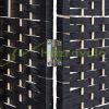 Folding indoor partition screen 180x180 cm black 4 partition panels 