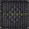 Folding indoor partition screen 180x180 cm black 4 partition panels 