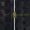 Folding indoor partition screen 180x180 cm black 4 partition panels 