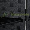 Indoor partition screen 180x180 cm black 4 partition panels with shelves