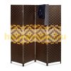 Indoor room divider screen 180x180 cm, 4 room divider panels with a graphic pattern 