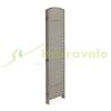 Folding room divider with bamboo rods 180x180x2 cm 4-part sand-colored screen