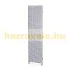 Beltéri térelválasztó paraván 180x180 cm szürke rattan hatású 4 darab térelválasztó panel