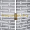 Indoor room divider screen 180x180 cm gray rattan effect 4 room divider panels 