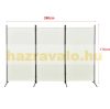 Room divider screen off-white 3 room divider panels 260x176 cm