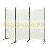 Room divider screen off-white 3 room divider panels 260x176 cm