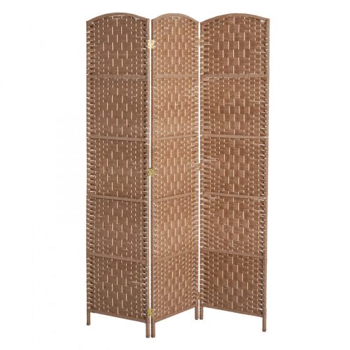 Wooden partition screen, 3 partition panels 135x180 cm