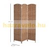 Wooden partition screen, 3 partition panels 135x180 cm