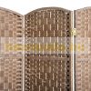 Wooden partition screen, 3 partition panels 135x180 cm