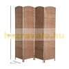 Wooden partition screen, 4 partition panels 180x180 cm