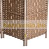 Wooden partition screen, 4 partition panels 180x180 cm