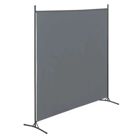   Térelválasztó paraván 1 darab térelválasztó panel 176x175 cm sötétszürke színben
