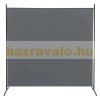 Room divider screen 1 room divider panel 176x175 cm in dark gray color