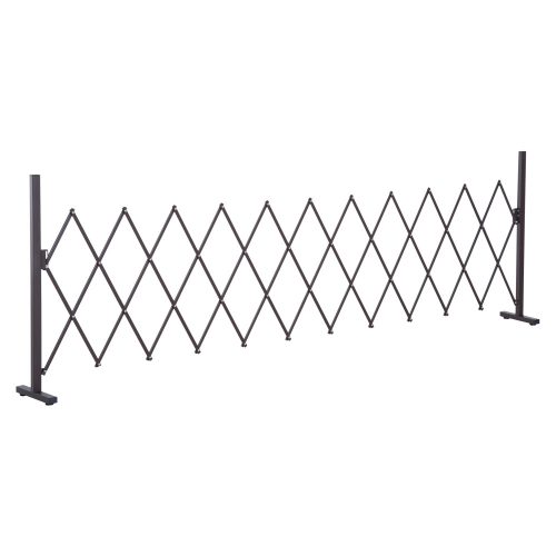 Retractable anti-parking fence space delimiter brown 35-300 cm