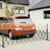 Retractable anti-parking fence space delimiter brown 35-300 cm