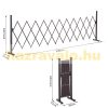 Retractable anti-parking fence space delimiter brown 35-300 cm