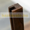 Parkolásgátló kihúzható kerítés térhatároló barna fa 37-225 cm