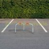 Drive-through parking guard foldable manual barrier 45x76x32 cm lockable parking barrier