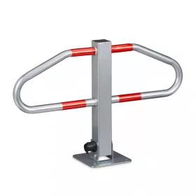   Áthajtásgátló parkolóőr felhajtható kézi sorompó 47x70x18 cm zárható parkolásgátló