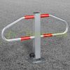 Drive-through parking guard foldable manual barrier 47x70x18 cm lockable parking barrier