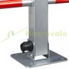 Drive-through parking guard foldable manual barrier 47x70x18 cm lockable parking barrier