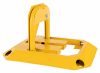 Parking guard steel anti-parking parking space protective barrier, lockable with a key yellow