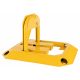 Parking guard steel anti-parking parking space protective barrier, lockable with a key yellow