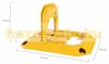 Parking guard steel anti-parking parking space protective barrier, lockable with a key yellow