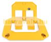 Parking guard steel anti-parking parking space protective barrier, lockable with a key yellow