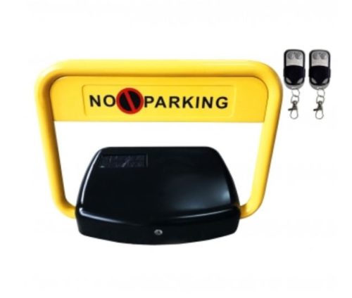 Remote-controlled parking guard, extra wide, remote-controlled, solar-powered, battery-powered, electric parking barrier