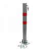 Anti-entry parking guard folding column lockable with key round