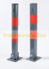 Anti-entry parking guard folding column lockable with key round