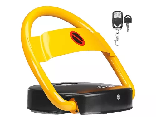 Parkolóőr távirányítós, távvezérelhető, napelemes, akkumulátoros, elektromos parkolásgátló