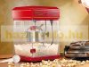 Retro popcorn maker made of stainless steel, in the style of the 50s