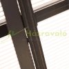 Luxury gazebo garden tent 295x360x265 cm black-beige party tent polycarbonate roof event tent