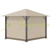 Luxury gazebo garden tent 297x297x260 cm beige-brown party tent modern event tent