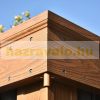 Luxury gazebo garden tent 300x300 cm anodized wood pattern aluminum frame and roof 