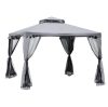 Luxury gazebo garden tent garden party gazebo 300x300 cm grey