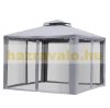 Luxury gazebo garden tent garden party gazebo 300x300 cm grey