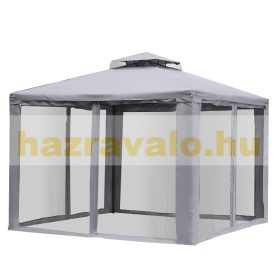   Luxus pavilon kerti sátor kerti parti pavilon 300x300 cm szürke