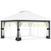 Luxury gazebo garden tent 300x300x270 cm white event tent removable curtains