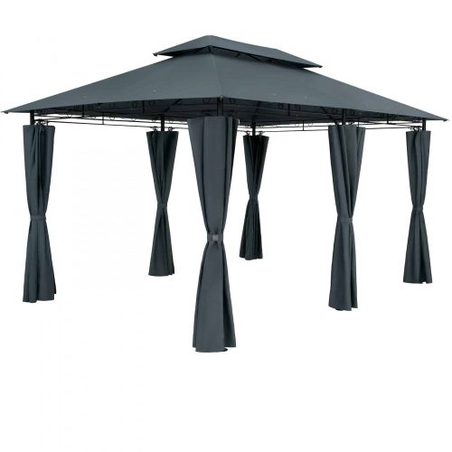 Luxus pavilon kerti sátor 300x400 cm antracit rendezvénysátor