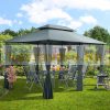 Luxury gazebo garden tent 300x400 cm anthracite event tent