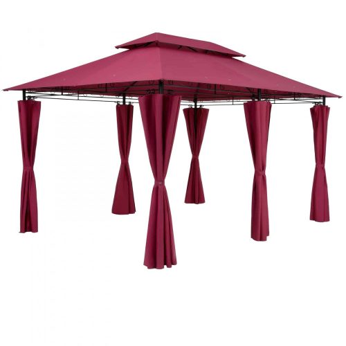 Luxury gazebo garden tent 300x400 cm burgundy event tent