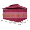 Luxury gazebo garden tent 300x400 cm burgundy event tent