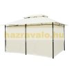 Luxury gazebo garden tent 300x400 cm cream white