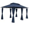 Luxury gazebo garden tent 300x400 cm dark blue event tent