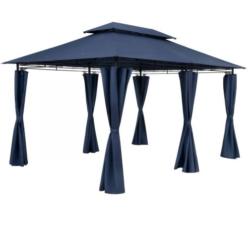 Luxury gazebo garden tent 300x400 cm dark blue event tent